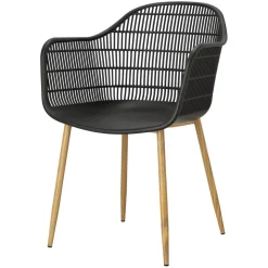 Krzesło Becker czarne/naturalne skandynawskie