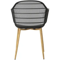 Krzesło Becker czarne/naturalne skandynawskie