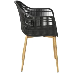 Krzesło Becker czarne/naturalne skandynawskie