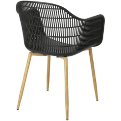 Krzesło Becker czarne/naturalne skandynawskie