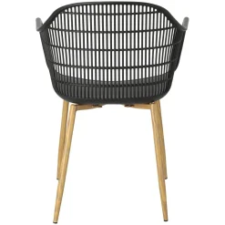Krzesło Becker czarne/naturalne skandynawskie