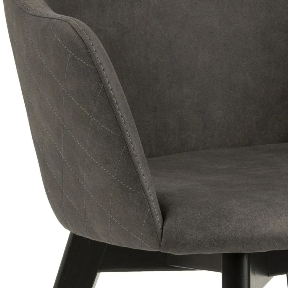 Krzesło Bella Anthracite tapicerowane