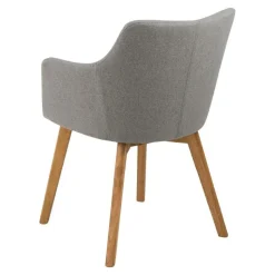 Krzesło Bella Light Grey tapicerowane