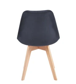 Krzesło Bess Velvet czarne