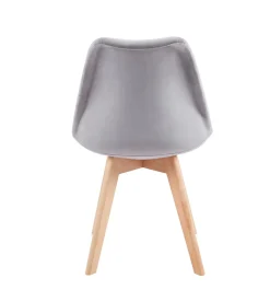 Krzesło Bess Velvet szary