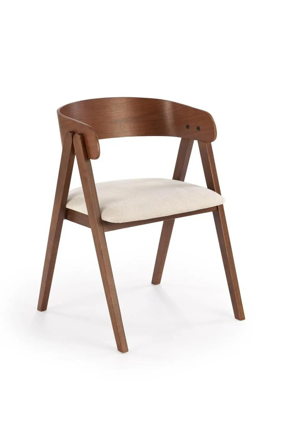 Krzesło Bissel orzechowy/beżowy