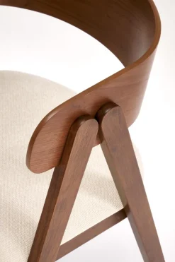 Krzesło Bissel orzechowy/beżowy