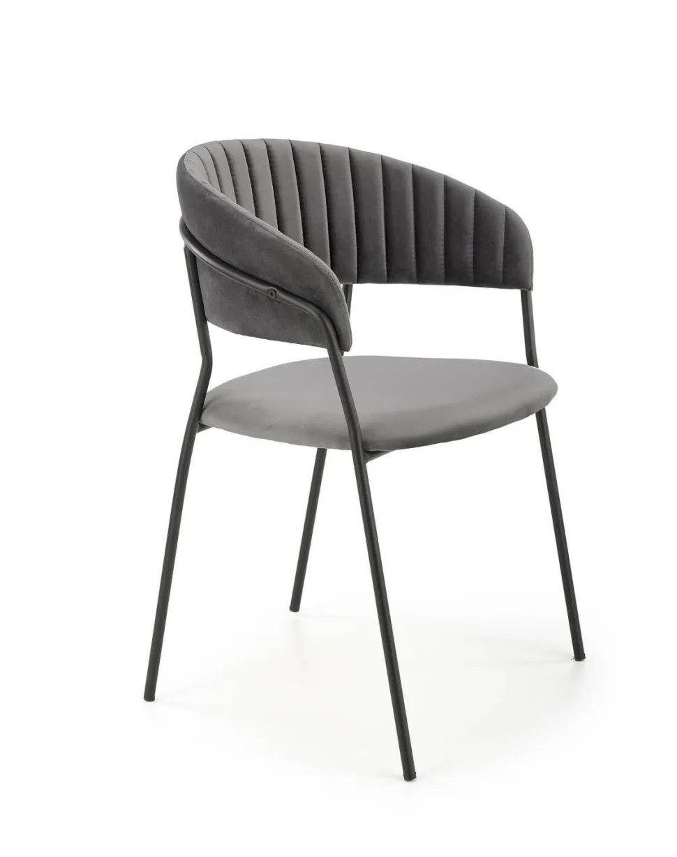 Krzesło Black Glam szare