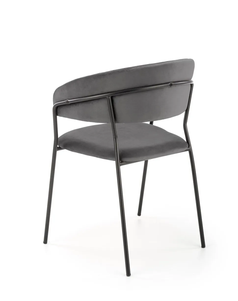 Krzesło Black Glam szare