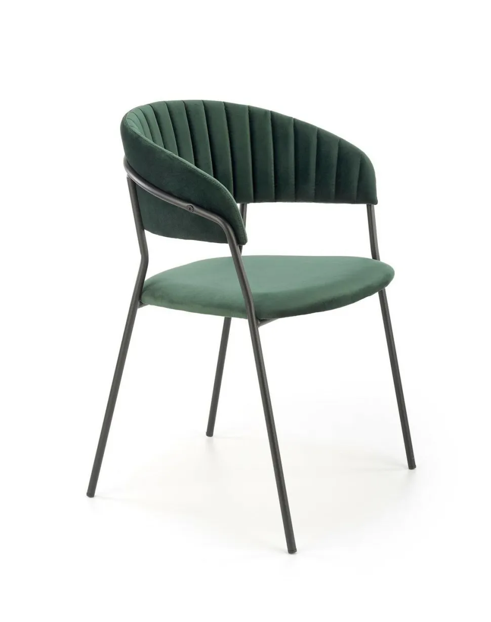 Krzesło Black Glam zielone