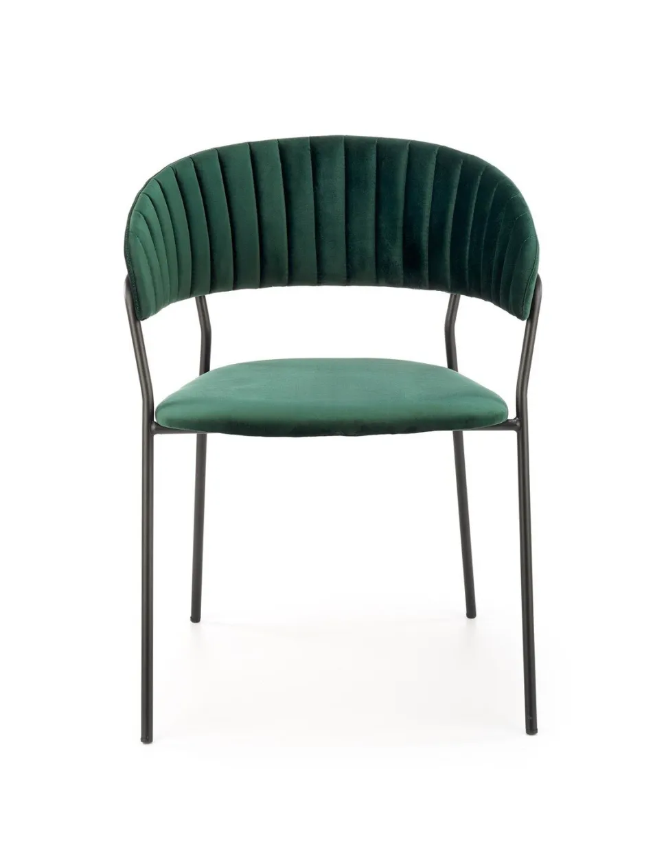 Krzesło Black Glam zielone