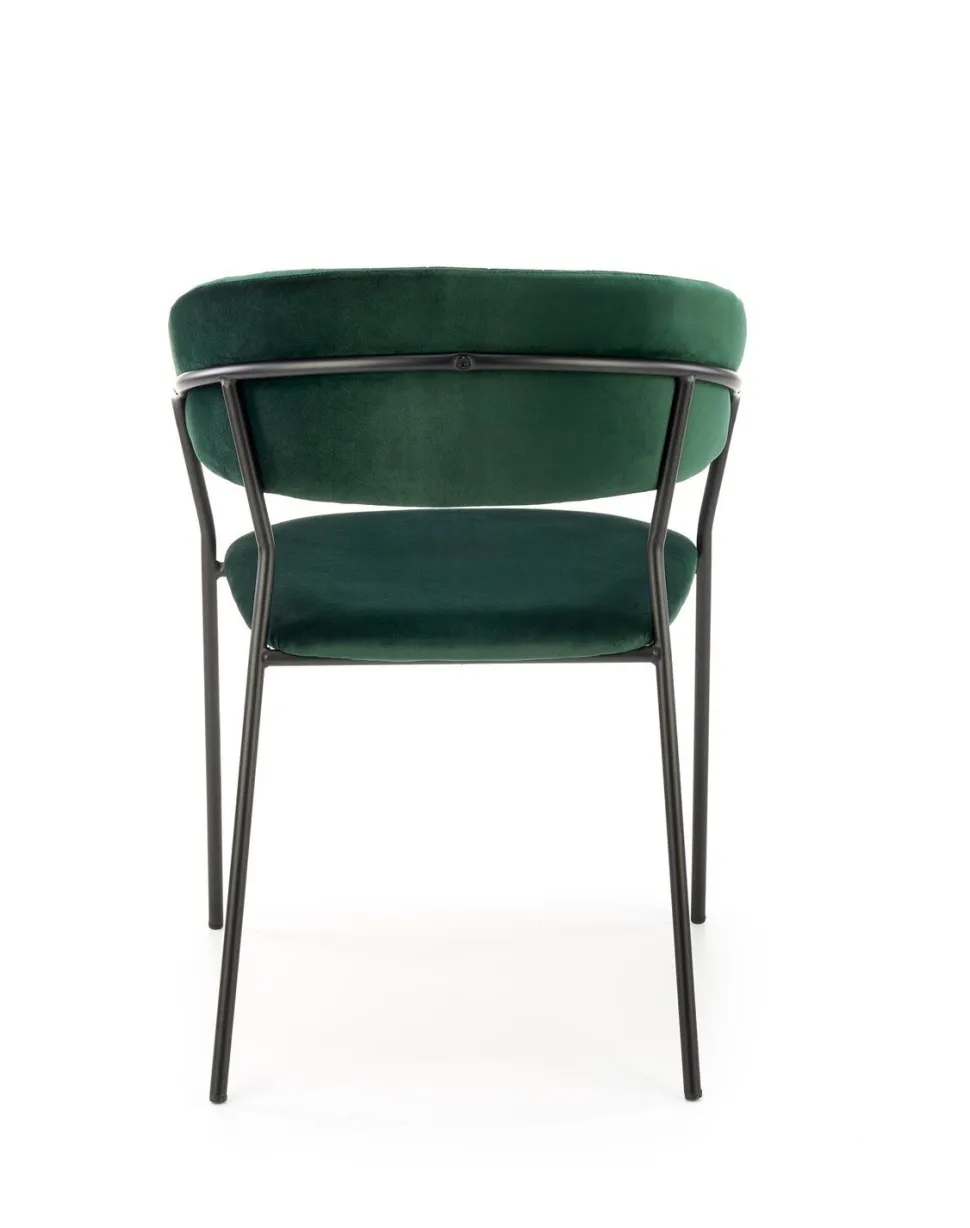 Krzesło Black Glam zielone