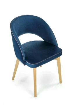 Krzesło Blanche dąb/ granatowe Monolith