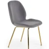 Krzesło Brema szare/złote