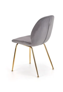 Krzesło Brema szare/złote