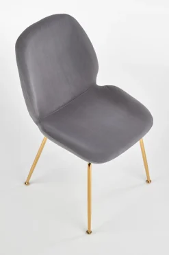 Krzesło Brema szare/złote