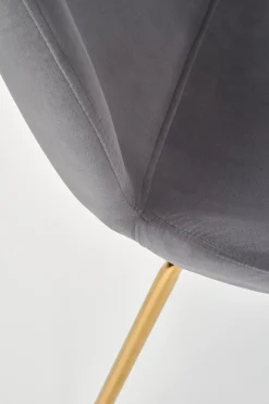 Krzesło Brema szare/złote