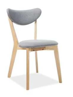 Krzesło Brenda - dąb/szary