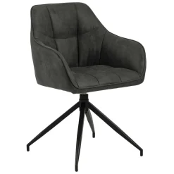Krzesło Brenda szare tapicerowane