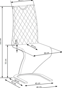 Krzesło Brigitte zielone