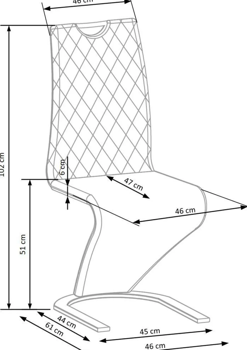 Krzesło Brigitte zielone