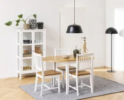 Krzesło Brisbane białe drewniane