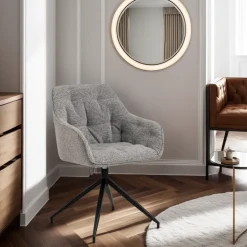 Krzesło Brooke obrotowe szare Monza