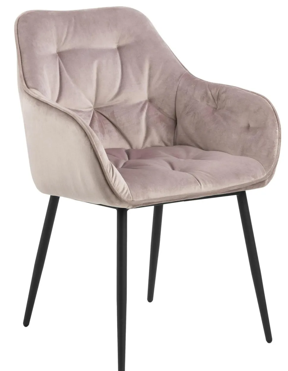 Krzesło Brooke VIC Dusty Rose tapicerowane