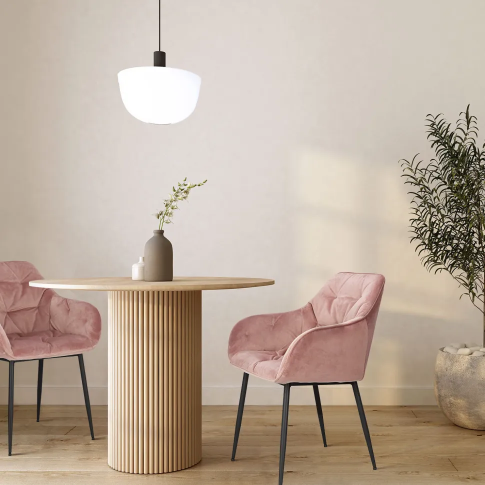 Krzesło Brooke VIC Dusty Rose tapicerowane