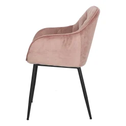 Krzesło Brooke VIC Dusty Rose tapicerowane