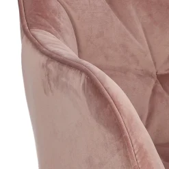 Krzesło Brooke VIC Dusty Rose tapicerowane