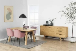 Krzesło Brooke VIC Dusty Rose tapicerowane