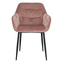 Krzesło Brooke VIC Dusty Rose tapicerowane