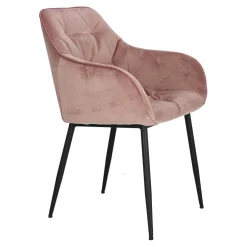 Krzesło Brooke VIC Dusty Rose tapicerowane