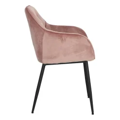 Krzesło Brooke VIC Dusty Rose tapicerowane