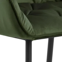 Krzesło Brooke VIC Forest Green tapicerowane