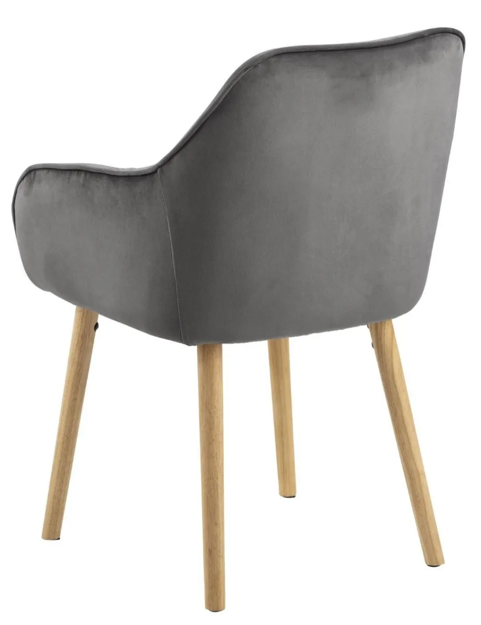 Krzesło Brooke wood VIC szare tapicerowane