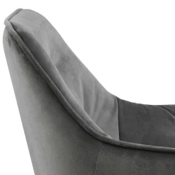 Krzesło Brooke wood VIC szare tapicerowane