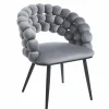 Krzesło Bulle VIC szare