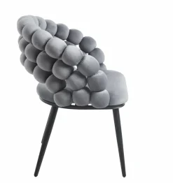 Krzesło Bulle VIC szare