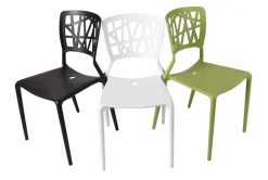 Krzesło Bush inspirowane Viento Chair białe