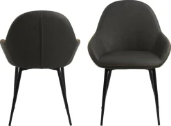 Krzesło Candis Dove Grey PU tapicerowane