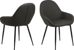 Krzesło Candis Dove Grey PU tapicerowane