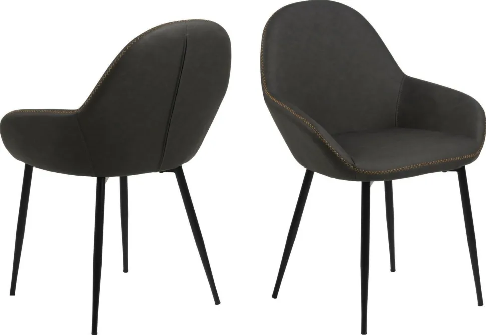 Krzesło Candis Dove Grey PU tapicerowane