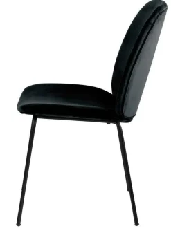 Krzesło Carmen VIC Black tapicerowane