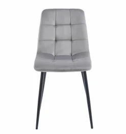 Krzesło Caro Velvet szare