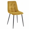 Krzesło Caro Velvet żółte
