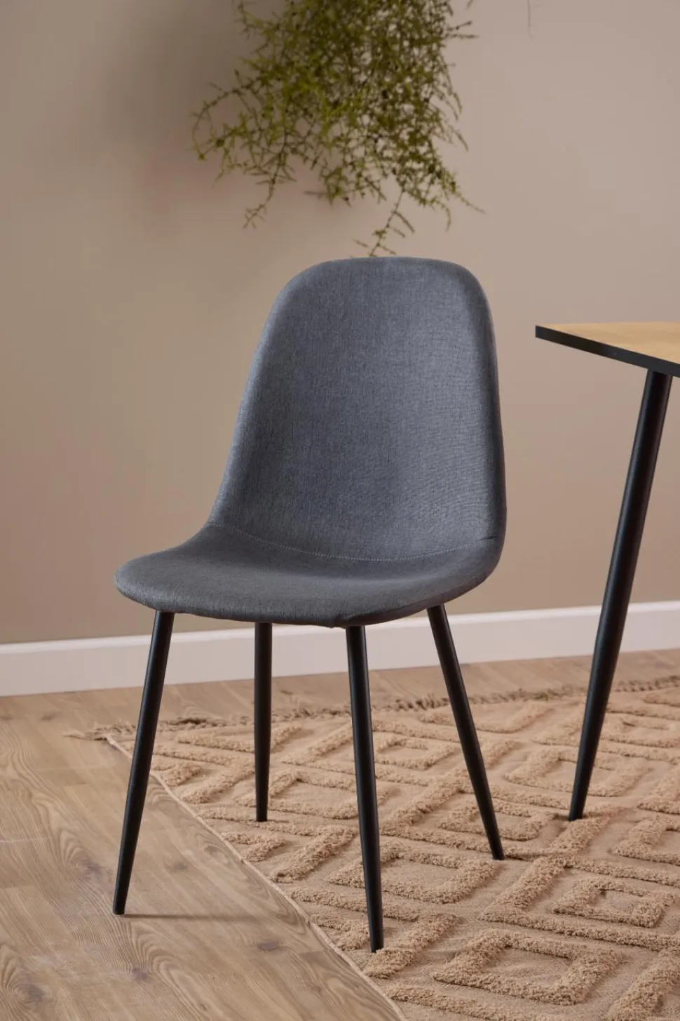 Krzesło Celia szare ciemne/ czarne