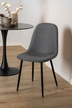 Krzesło Celia szare ciemne/ czarne