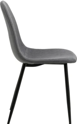 Krzesło Celia szare ciemne/ czarne